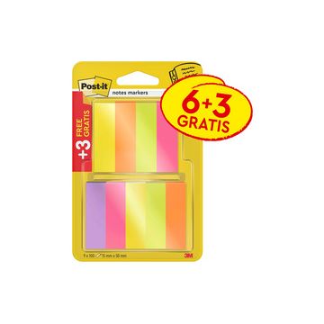 Post-it Marque-page Page Marker, papier, étroit, 6+3