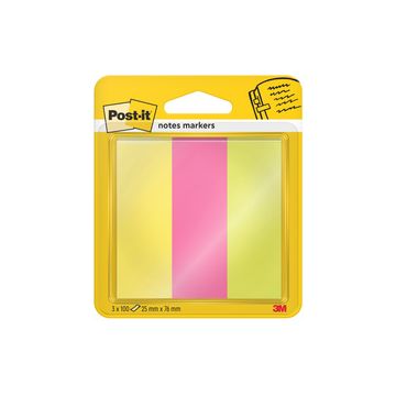 Post-it Marque-page Page Marker, papier, large, fluo