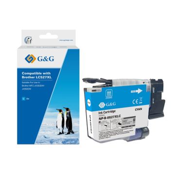 Cartouche compatible premium Brother LC527XLC - cyan