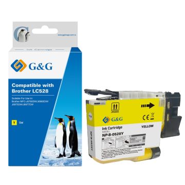 Cartouche compatible premium Brother LC528Y - jaune