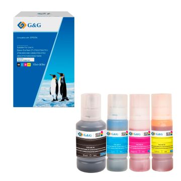 Cartouches compatibles premiums Epson C13T03R640 / 102 - multipack 4 couleurs : noire, cyan, magenta, jaune