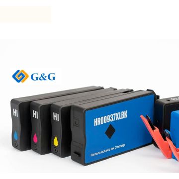 Cartouches compatibles premiums HP  937e - multipack 4 couleurs : noire, cyan, magenta, jaune