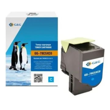 Toner compatible premium Lexmark 78C2XC0 - cyan