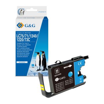 Cartouche compatible premium Brother LC1240C - cyan