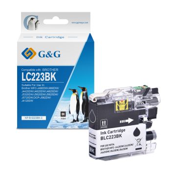 Cartouche compatible premium Brother LC223BK - noire