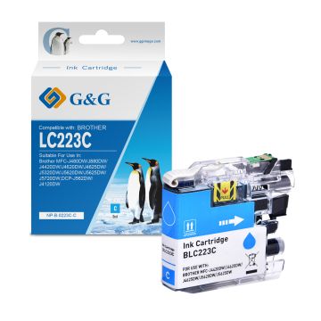 Cartouche compatible premium Brother LC223C - cyan