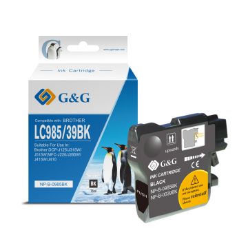 Cartouche compatible premium Brother LC985BK - noire