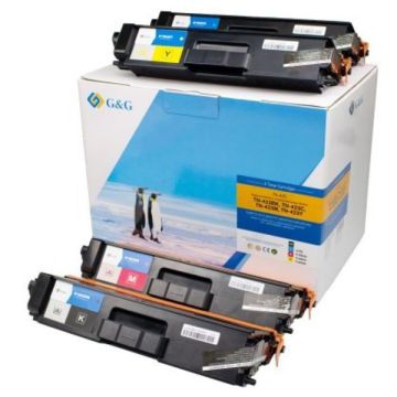 Toners compatibles premiums Brother TN423 - multipack 4 couleurs : noir, cyan, magenta, jaune