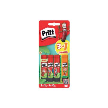Pritt Bâton de colle BTS 2025, multipack, 3x 11 g + 1x 10 g