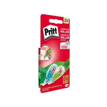 Pritt Rouleau correcteur Micro Roller, carte blister de 2