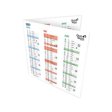 QUO VADIS Calendrier ORIGAMI, 360 x 180 mm, 2026/2027