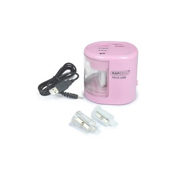 RAPESCO Taille-crayon électrique double PS-12-USB, rose