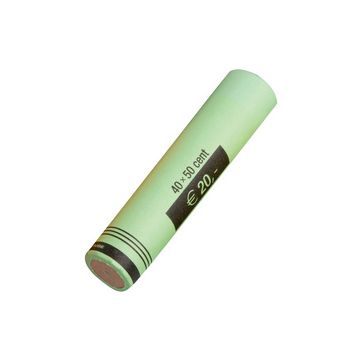 RESKAL Tube à monnaie pour pièce Euro, papier, 50 x 0,02 EUR