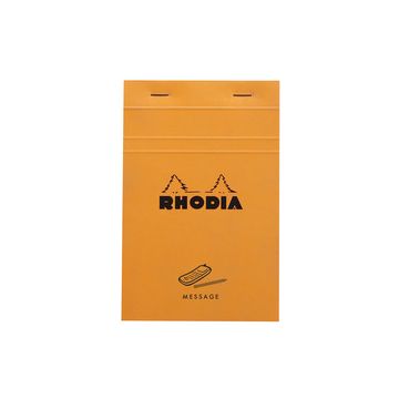 RHODIA Bloc No.140 "MESSAGE", 110 x 170 mm, orange