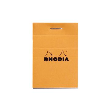 RHODIA Bloc agrafé No. 10, format A8, quadrillé 5x5, orange
