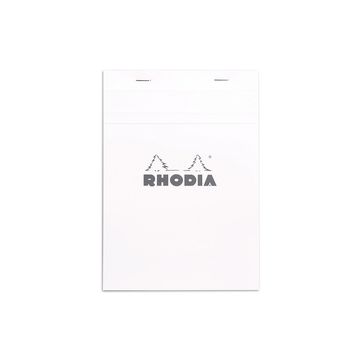 RHODIA Bloc agrafé No. 16, format A5, quadrillé 5x5, blanc