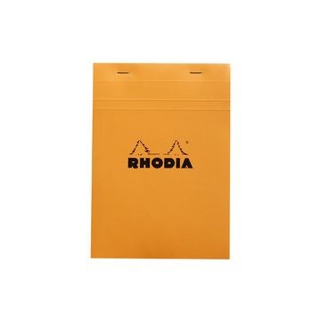 RHODIA Bloc agrafé No. 16, format A5, quadrillé 5x5, orange
