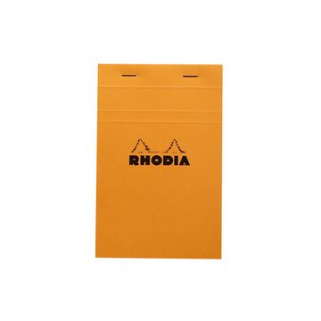 RHODIA Bloc agrafé No.14, 110 x 170 mm, quadrillé 5x5 orange