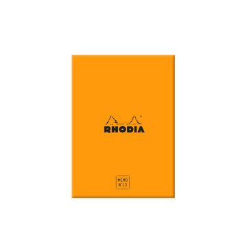 RHODIA Bloc mémo No. 13, 115 x 160 mm, ligné, orange