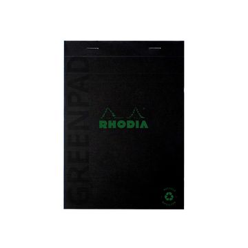 RHODIA Bloc-notes GREENPAD, A4+, ligné, noir