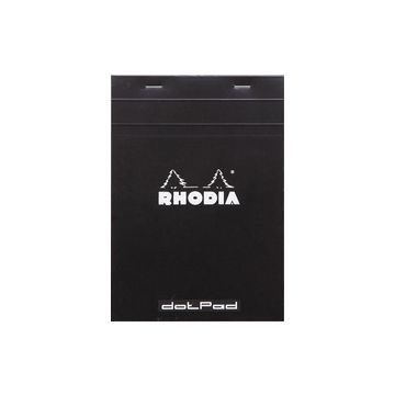 RHODIA Bloc-notes agrafé "dotPad", A5, pointillé, noir