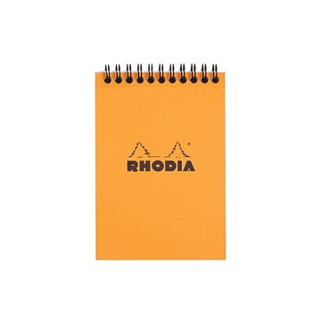 RHODIA Bloc spiralé No. 13, format A6, quadrillé 5x5, orange