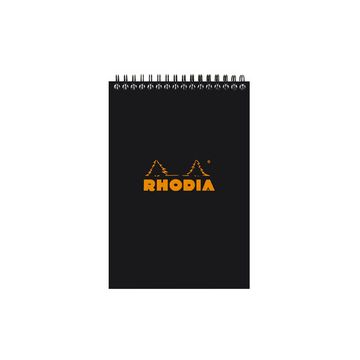 RHODIA Bloc spiralé No. 16, format A5, pointillé dot, noir