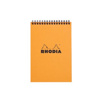 RHODIA Bloc spiralé No. 16, format A5, quadrillé 5x5, orange