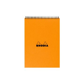 RHODIA Bloc spiralé No. 18, format A4, quadrillé 5x5, orange