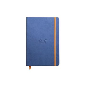RHODIA Carnet rigide RHODIARAMA, A5, ligné, bleu saphir
