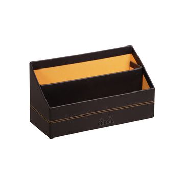 RHODIA Porte-courrier, en simili cuir, noir