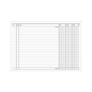 RNK Verlag Kontokorrentkarte, DIN A5 quer, weiß