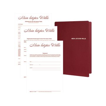 RNK Verlag Mappe "Mein letzter Wille" für 2 Personen