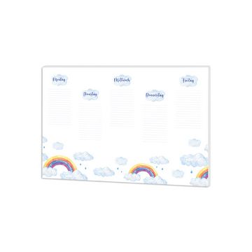 RNK Verlag Papier-Schreibunterlage "Rainbow", blanko