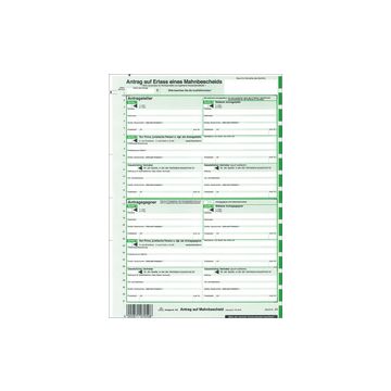 RNK Verlag Vordruck "Antrag auf Erlass eines Mahnbescheids" x25