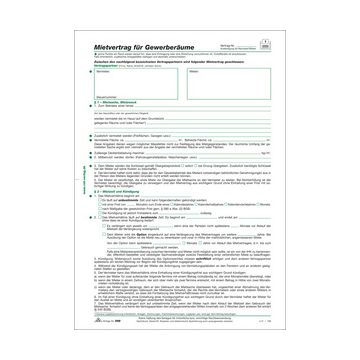 RNK Verlag Vordruck "Mietvertrag für Gewerberäume", DIN A4