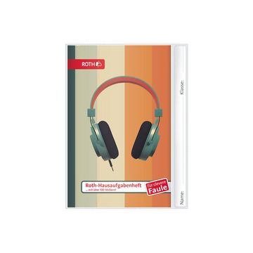 ROTH Hausaufgabenheft Teens für clevere Faule Retro Music