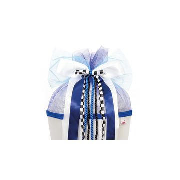 ROTH Pochette "Speed", blanc/bleu/noir en 70% polyester et