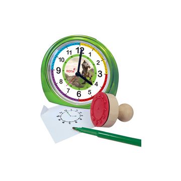 ROTH Réveil pour enfants & tampon, kit "Tyrannosaure"
