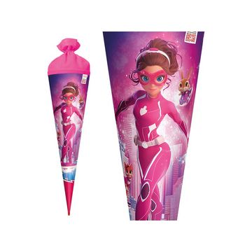 ROTH Schultüte "Agentin Laura", rund, 700 mm, Folie