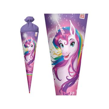 ROTH Schultüte "Einhornportrait, rund, 700 mm