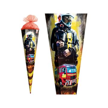 ROTH Schultüte "Feuerwehrmann", eckig, 850 mm