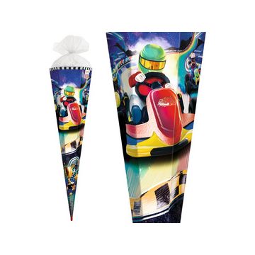 ROTH Schultüte "Kart Race", eckig, 850 mm, Folie