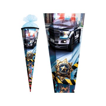 ROTH Schultüte "Polizei 911", eckig, 850 mm