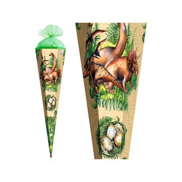 ROTH Schultüte "Veganosaurus", eckig, 850 mm