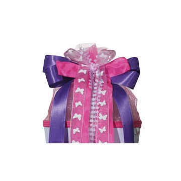 ROTH Schultütenschleife "Purple Rain", lila/pink
