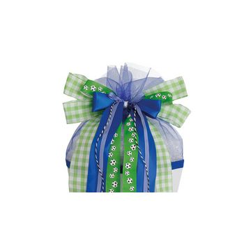 ROTH Schultütenschleife "Soccer", grün / blau