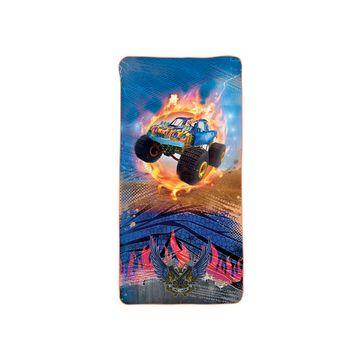 ROTH Serviette de bain pour enfants "Monstertruck Fire"