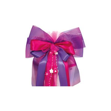 ROTH XXL-Schultütenschleife "Purple Blooming", lila/pink
