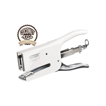 Rapid Pince agrafeuse Classic K1 Retro Coconut Kiss, blanc